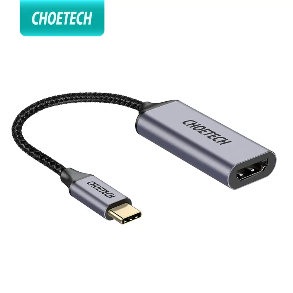 Кабель адаптер CHOETECH USB type c HDMI для iPad Pro 2019 MacBook 4K @ 60Hz C кабель Samsung S10 HP Dell XPS|Кабели HDMI|