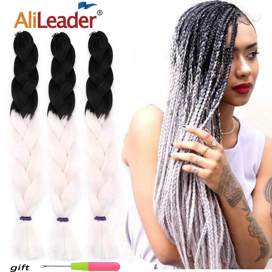 Alileader синтетические плетеные волосы для наращивания огромные косички вязанные