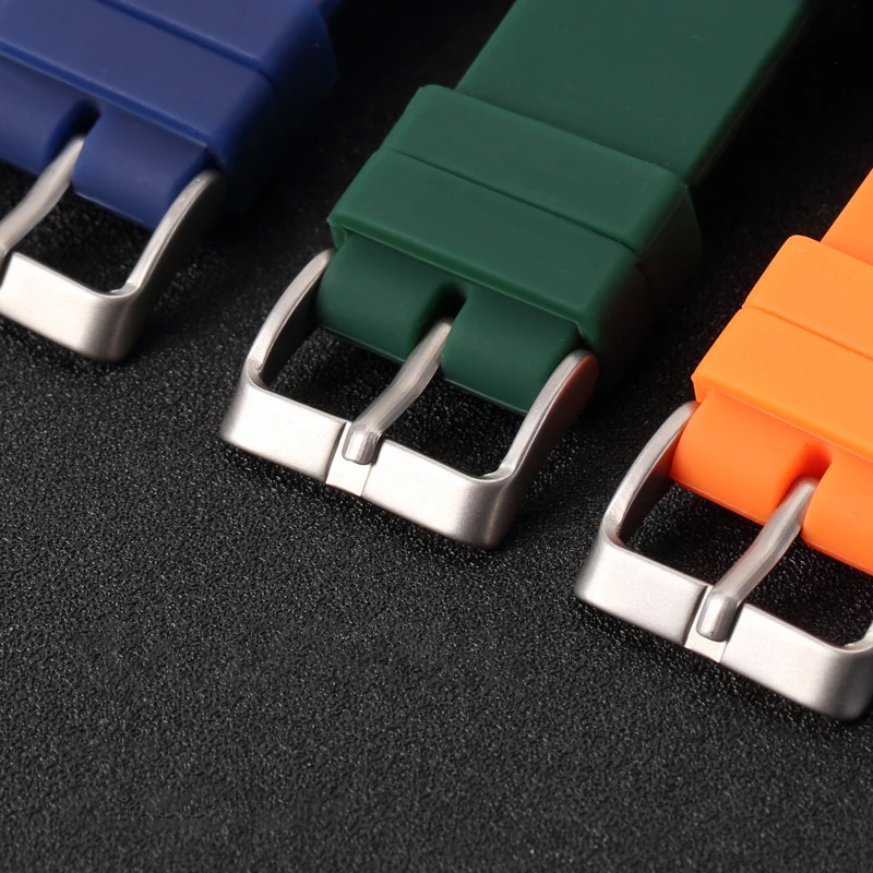 

Soft Waterproof Sports Watchband Rubber Silicone Strap for Grand Seiko5 SKX PROSPEX Astron Time Piece 22mm Colorful Camouflage