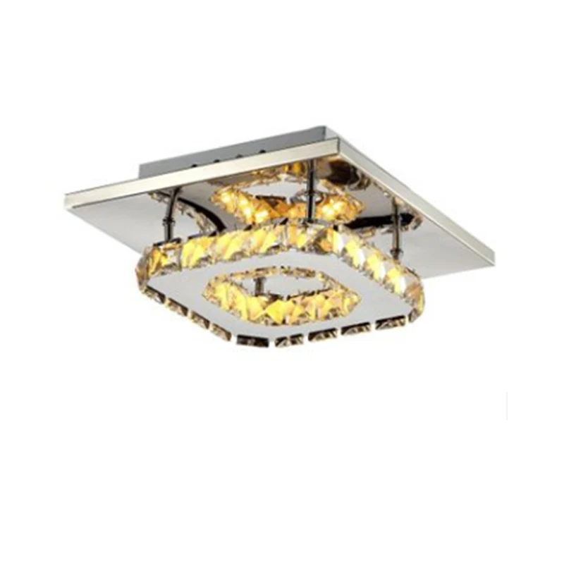 Светодиодный квадратном каблуке с украшением в виде кристаллов потолочный