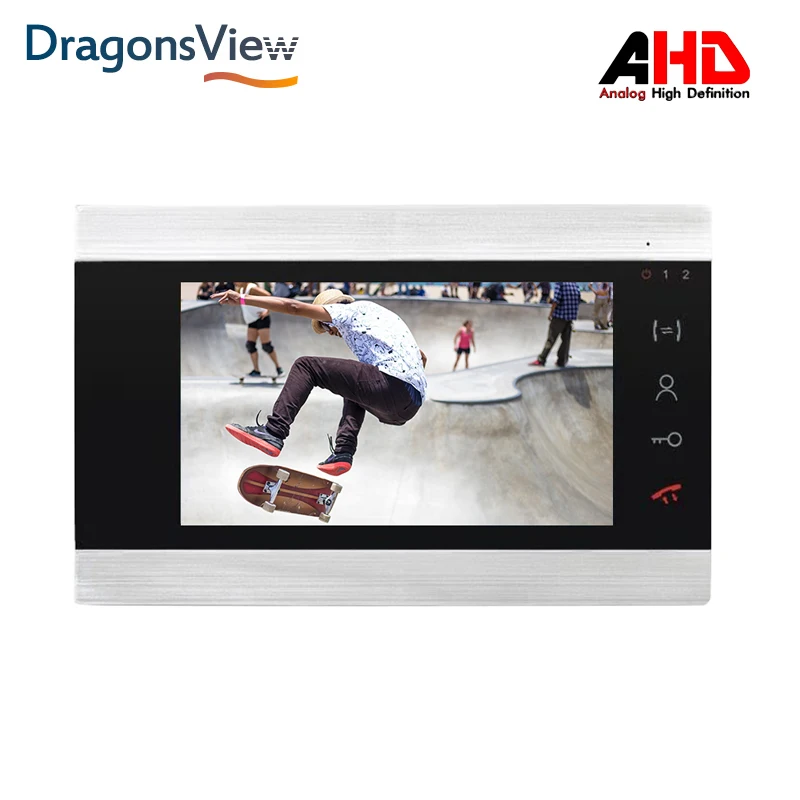 Dragonsview 7 дюймов внутренний монитор проводной видео домофон с записью движения