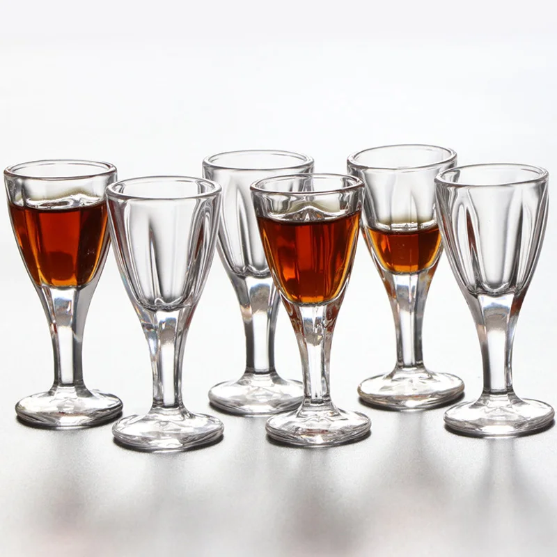 

Wholesale 10ML X 6PCS/set Creative Transparent Household Small Wine Glass Liquor Spirit Glass