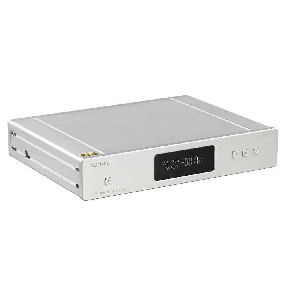 Silver BT Топ D70 Dual AK4497 DAC родные DSD512 PCM 32bit768kHz XMOS XU208 декодер высокого разрешения с пультом дистанционного управления - Цвет: Silver BT