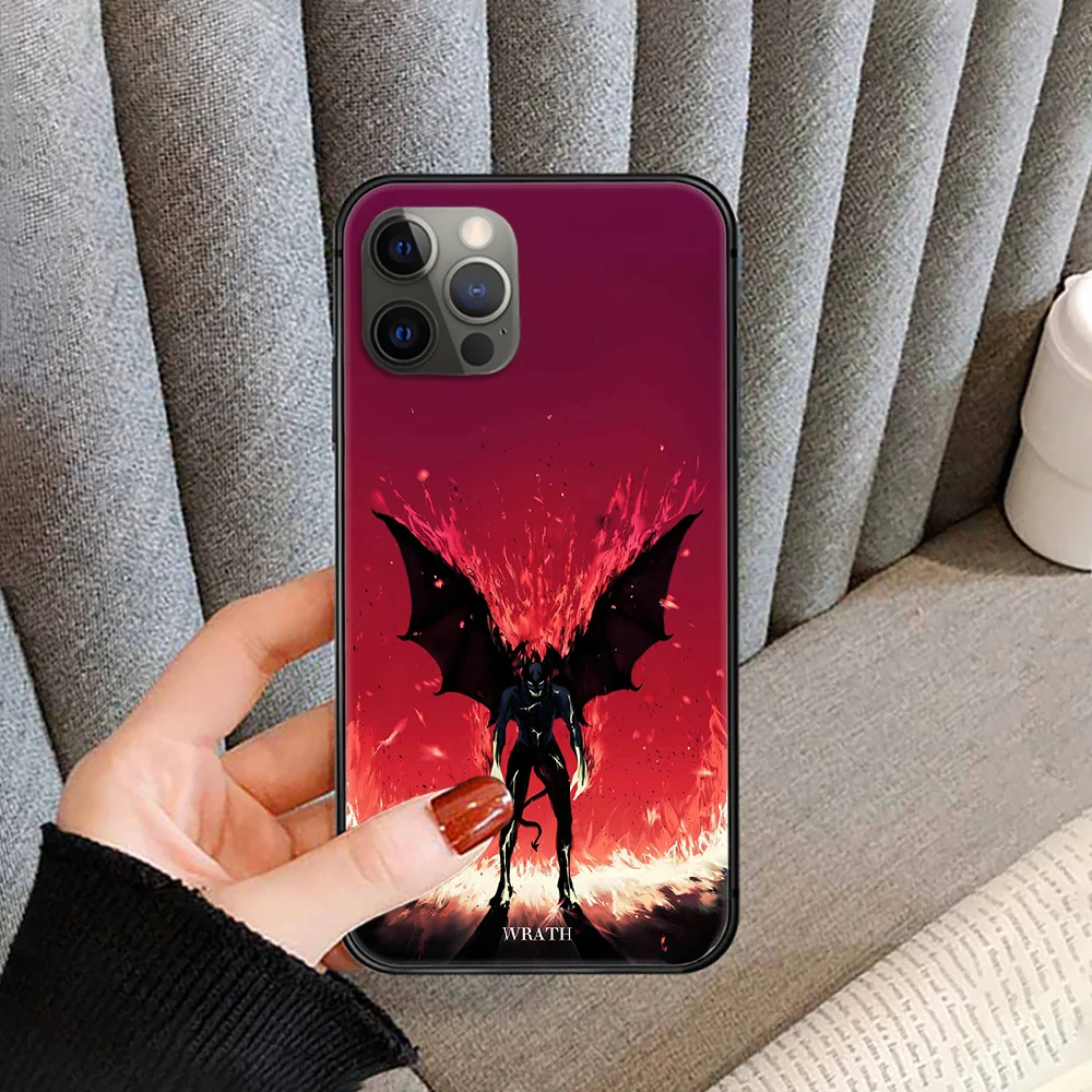

Anime DEVILMAN Crybaby Phone Case Cover For Iphone 5 5S 6 6S PLUS 7 8 11 12 Mini X XR XS PRO SE 2020 MAX black Bumper Tpu
