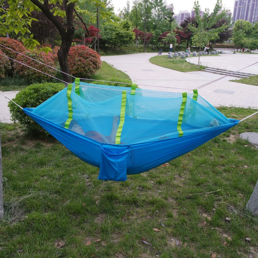 Сетчатый гамак HooRu с москитной сеткой двойной для кемпинга туризма пикника