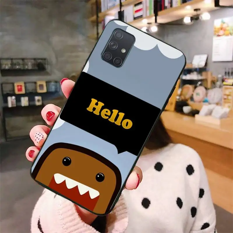 

I Love Domo Kun Phone Case For Samsung Galaxy A50 A30S A50S A71 70 A10 A51 Soft Case Fundas