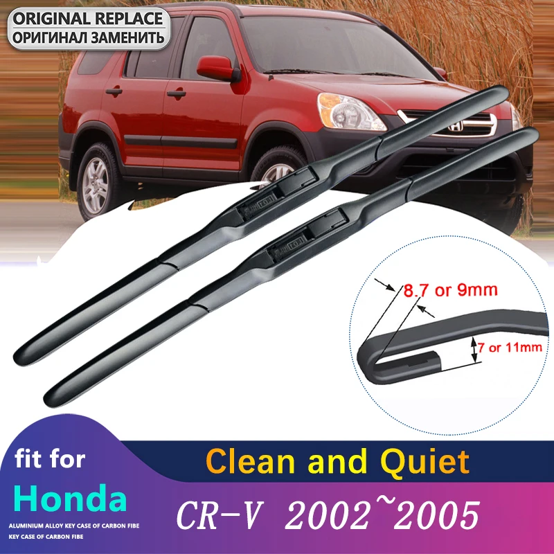 Dành Cho Xe Honda CR-V CRV MK2 2002 ~ 2005 Xe Tay Lau Xe Chắn Gió RD4 ~ RD9 Trước Cửa Sổ Thông Gió Bàn Chải phụ Kiện Xe Hơi Hàng