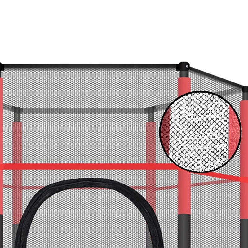 Сетка безопасности для детского батута круглая дышащая и устойчивая к