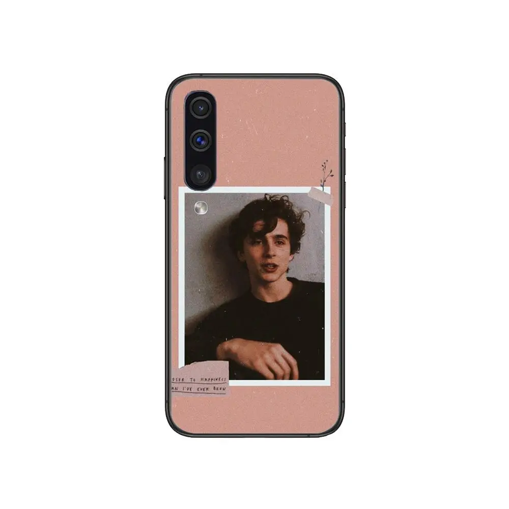

Timothee Chalamet style Phone cover hull For SamSung Galaxy S 8 9 10 20 21 S30 Plus Edge E S20fe 5G Lite Ultra black soft