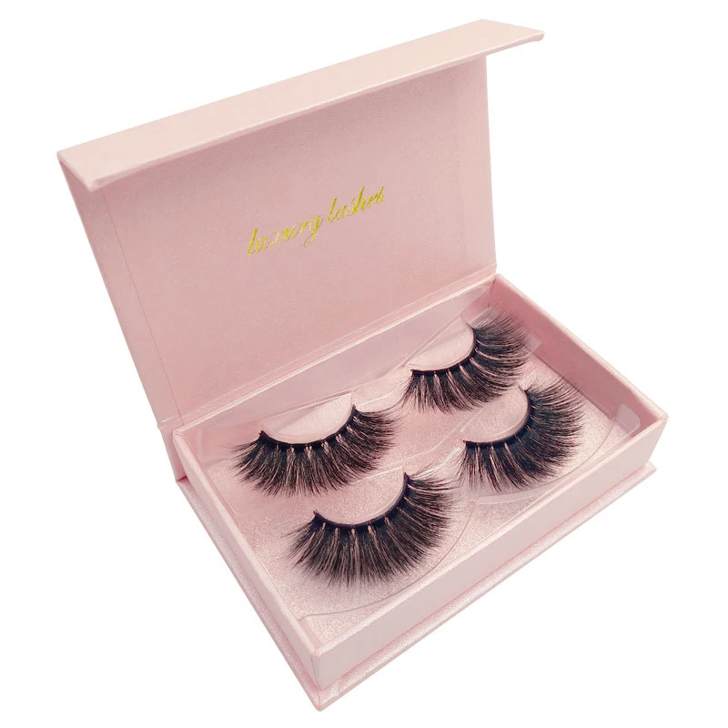 

3D Soft Mink Lashes 2 Pairs Pure Handmade Comfortable Dramatic Volume Fake Lashes High Invisibility Thick Makeup Extension tools