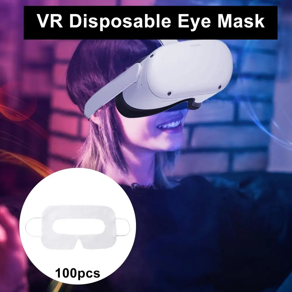 

100 шт. Очки виртуальной реальности VR маска, уход за кожей лица чехол для Oculus Quest 2 Очки виртуальной реальности VR гарнитура нетканые гигиеничес...