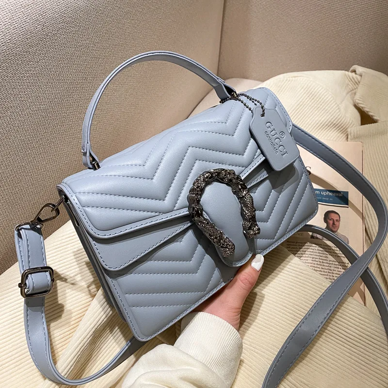 

Bags for Women 2021 New Simple Fashion Retro Trend Small Square Bag Wild One-shoulder Messenger Handbag Luxury Designer Bag Sac
