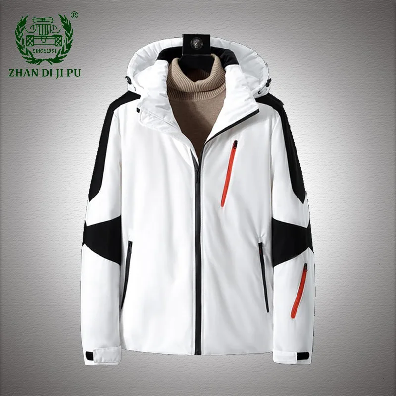 

Men's Down Coats Men Clothing Winter Thicken Warm Fashion Patchwork Jackets Male Casual Loose Windproof Down Hooded Mens Parkas