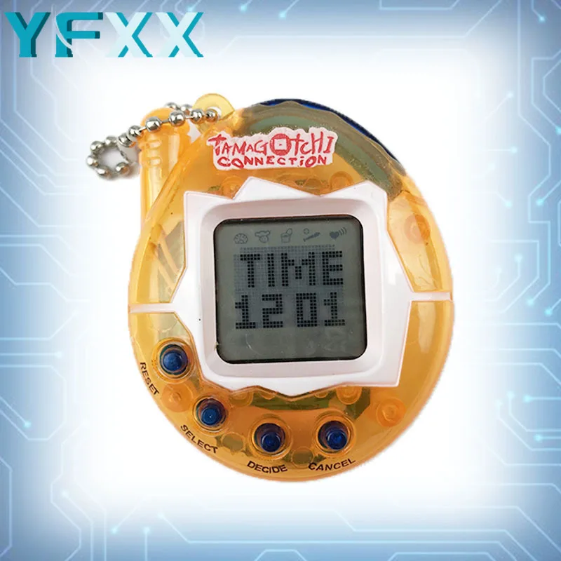 

Прозрачные Электронные Домашние животные Tamagotchi 90S, ностальгические 49 домашних животных в одном, виртуальная кибер-игрушка, виртуальные игр...