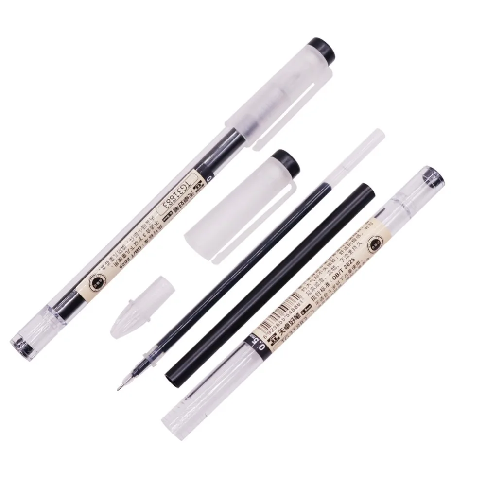 

10 Pcs/Set Japanese Gel Pen 0.5mm Black Blue Ink Pen Maker Pen School Office student Exam Writing Stationery Supply