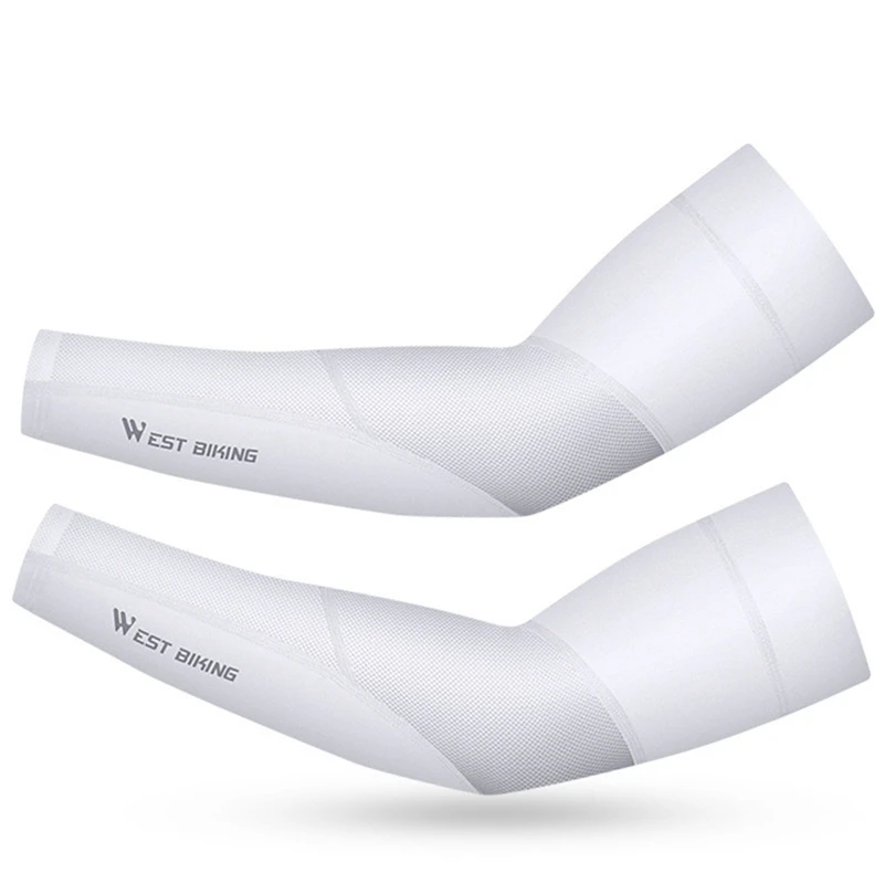 

WEST BIKING Arm Sleeves Sun Protective Running Cycling Arm Cover Basketball Elbow Pad Fitness Outdoor Sports Warmer