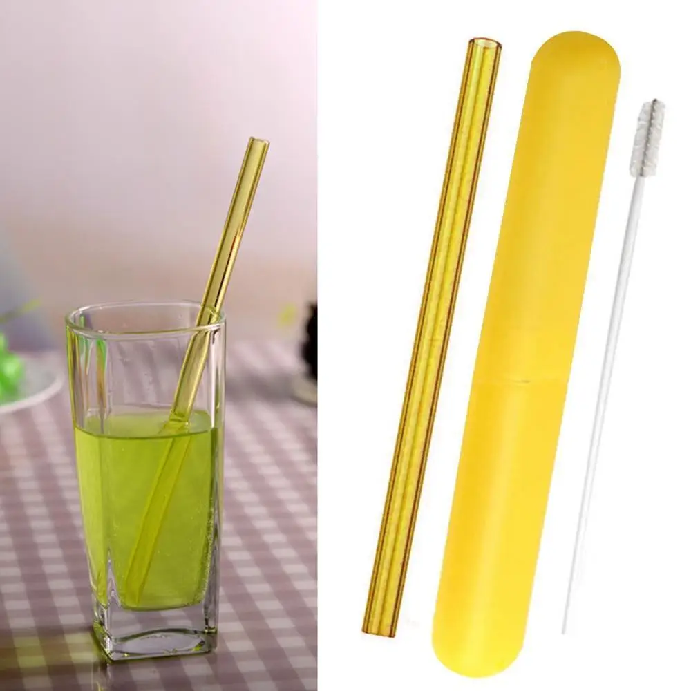 1 шт. многоразовая соломинка для питья 20 см 16 цветов|Соломинки питья| |