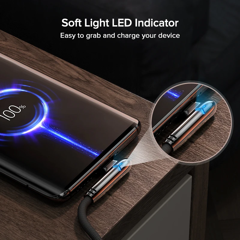 Кабель USB C к Type PD 60 Вт 90 градусов быстрая зарядка мобильный телефон зарядное
