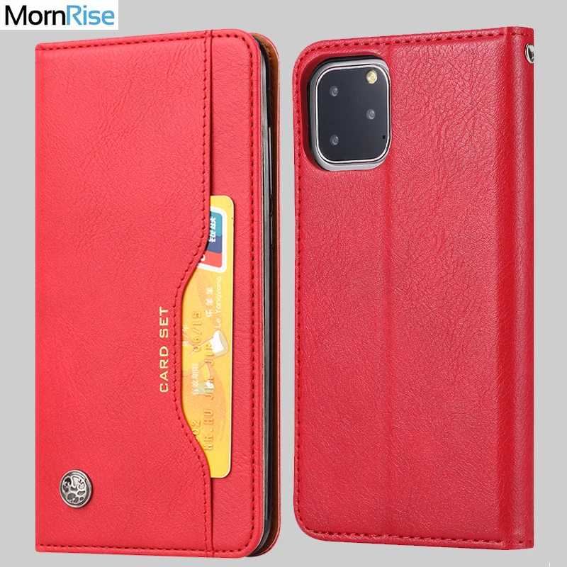 Для iPhone 11 Pro Max Чехол кошелек из замшевой кожи с подставкой для карт Магнитный