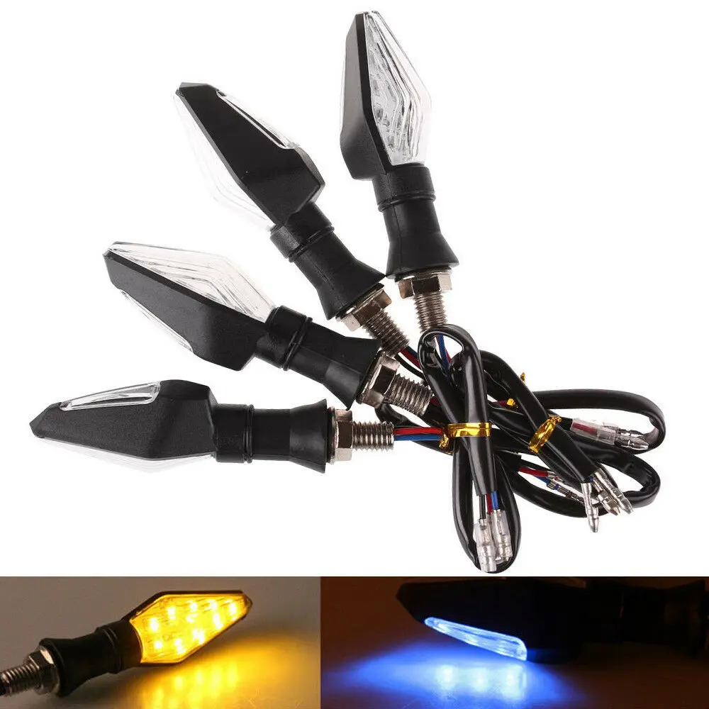 2 пары светодиодный сигнальный указатель поворота синий и янтарный светильник