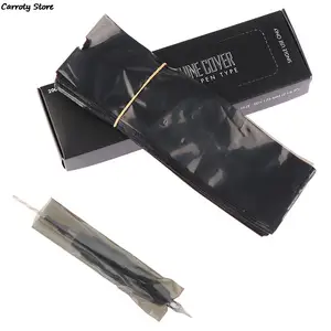 200Pcs Disposable Black Tattoo Clip Cord Sleeves Bags Covers For Tattoo Machine Permanent Makeup Pra in India