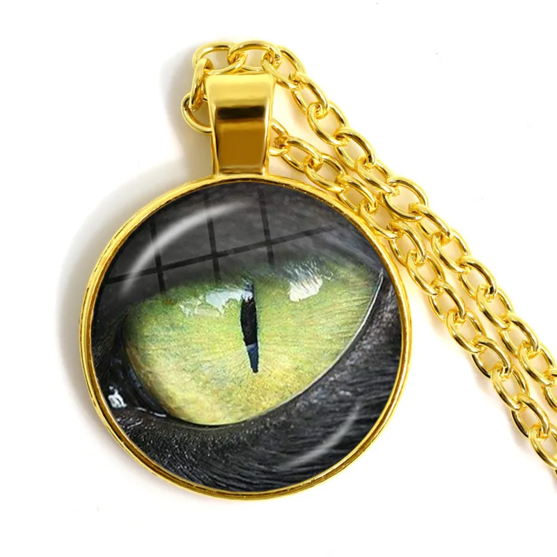 Ожерелье с подвеской в виде дракона змеи совы кота тигра покрытием годен