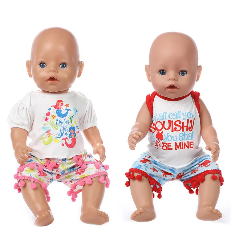 Модный мяч подходит для кукол рожденных 43 см Одежда аксессуары 17 дюймов Детская
