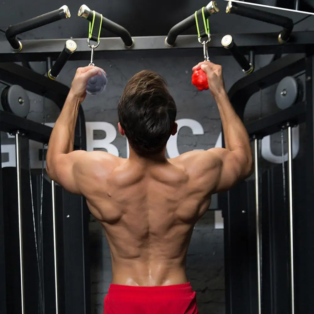 

1 Pair Climbing Pull Up Power Ball Hold Grips - Durable and Non-Slip Hand Grips Strength Trainer Exerciser Fitness Pinch Grip
