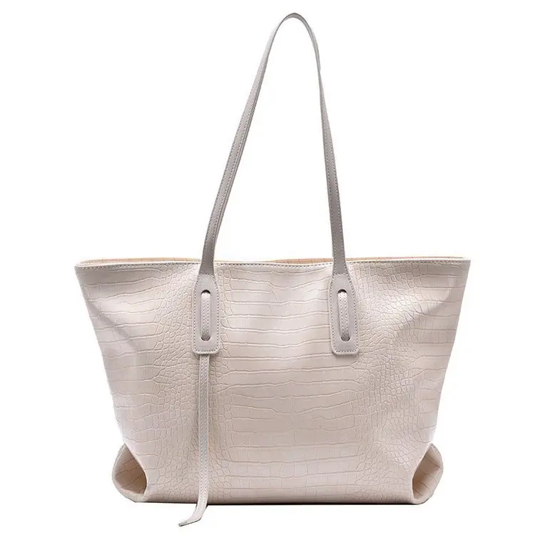 

Fashion Handbags For Women 2020 Designer New Crocodile Bags Big Tote Bag For Women Black Shoulder Bag Ladies Casual Shopping Bag