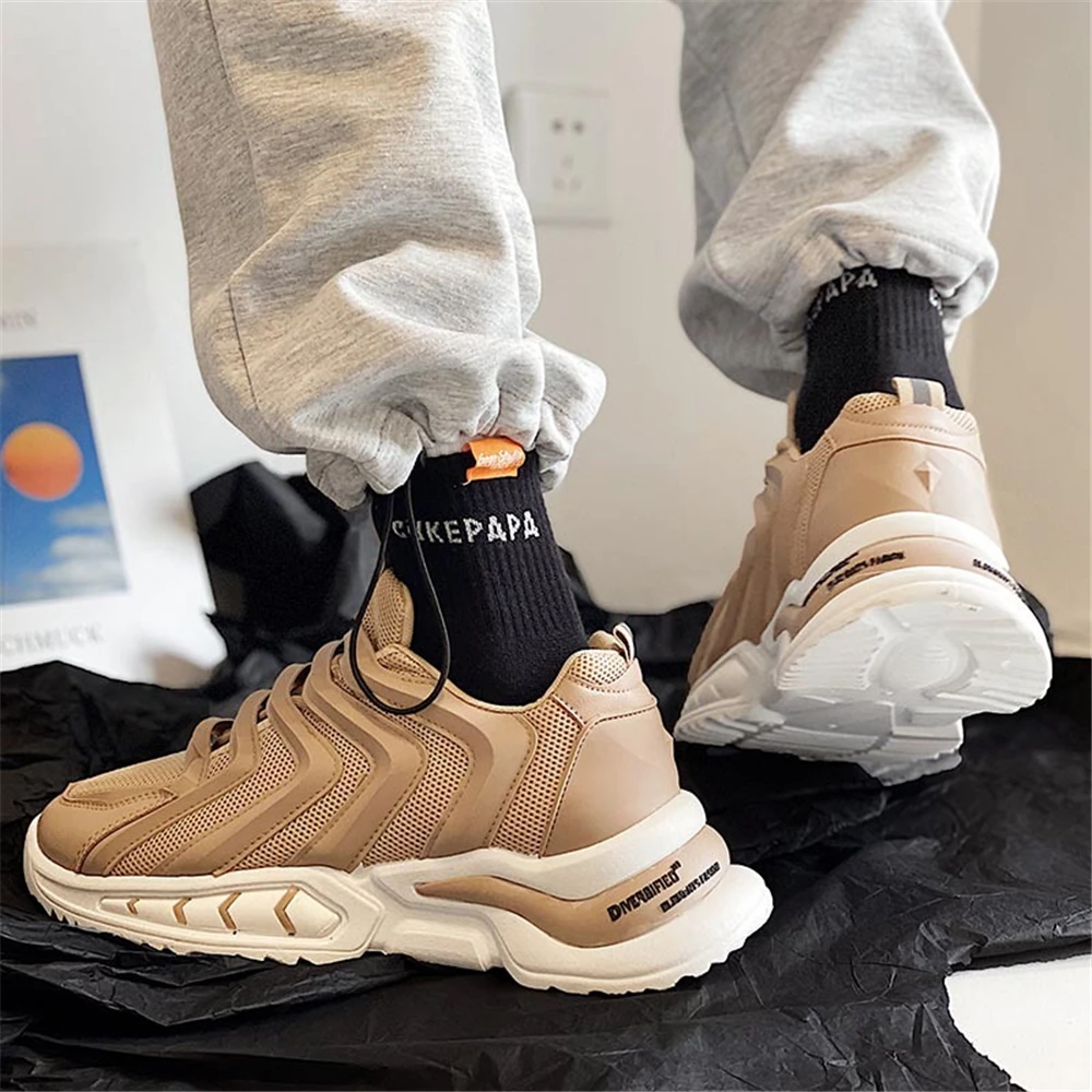 

DEEZLA Sneakers Men Breathable Running Shoes Man Platform Fashion Casual Shoes Big Size Spring Autumn Men's sports shoes 44 45