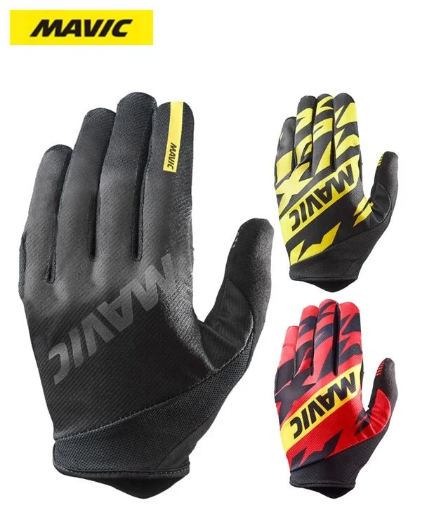 Велосипедные перчатки MAVIC гелевые спортивные ударопрочные митенки с пальцами