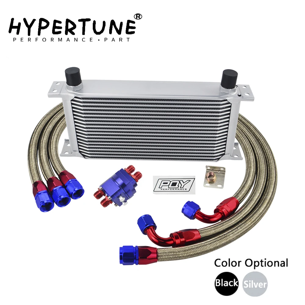 

Комплект масляного радиатора Hypertune Универсальный AN10, 19 рядов, масляный радиатор + адаптер масляного фильтра + шланг из нержавеющей стали с на...