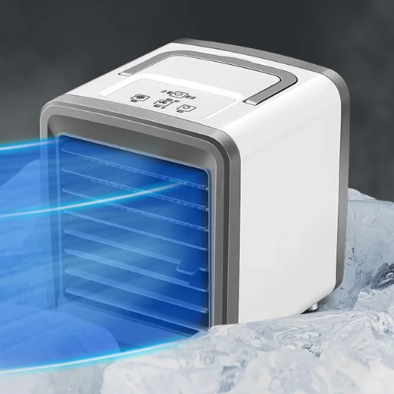 

Top Sale Portable Mini Air Cooler Small Air Cooler Office Air Purifier and Cooling Fan USB Charging 2 Speed Settings