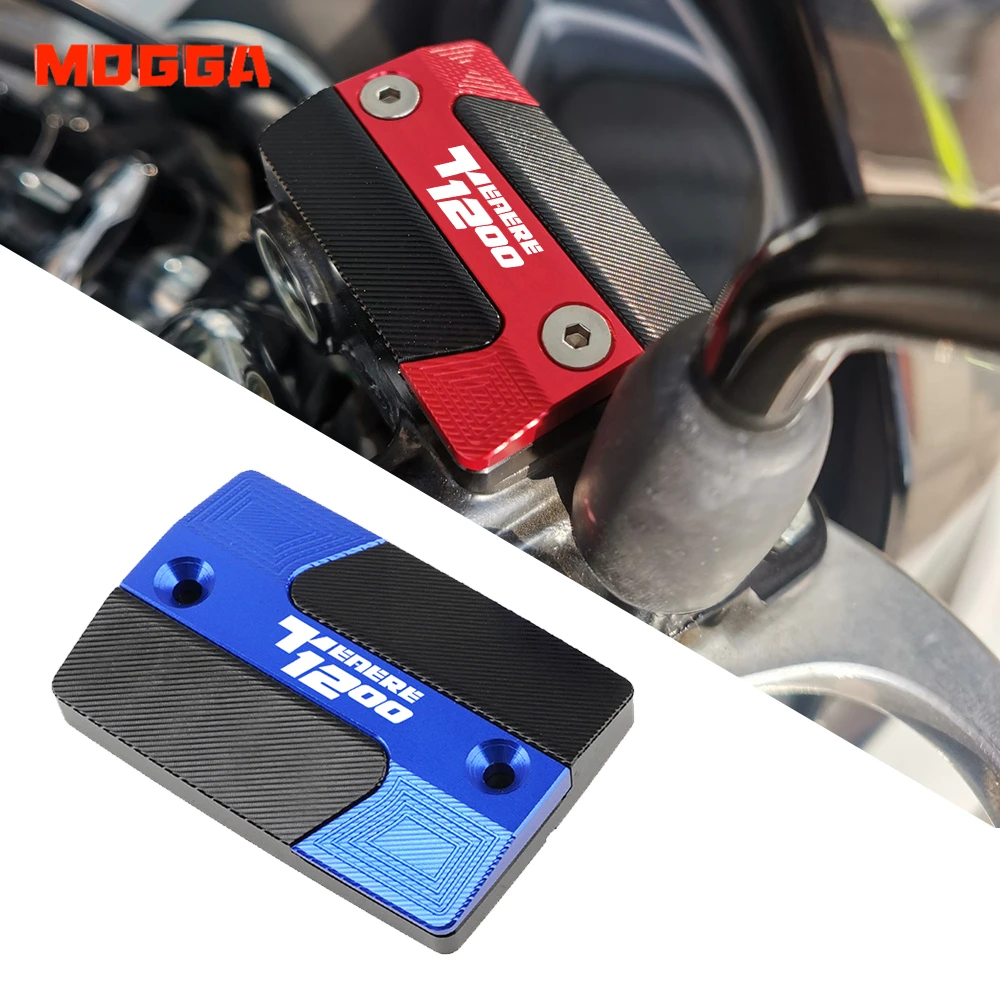 

For Yamaha Super Tenere Tenere1200 XT1200Z CNC Motorcycle Accessories Front brake Fluid Reservoir Cap With Logo TENERE1200