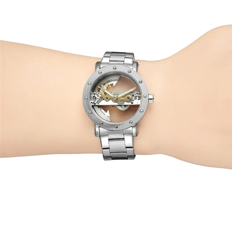 FORSINING автоматические механические мужские наручные часы военный Бизнес Мужские