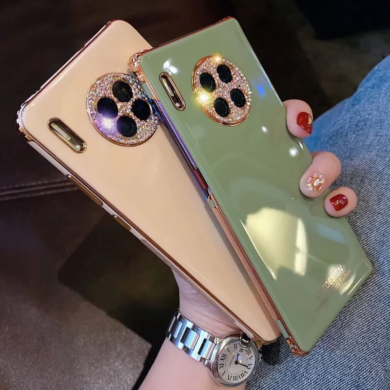 

Luxury Rhinestone Sparkling Electroplated Glitter Phone Case For iPhone 12 mini 12 11 Pro XR X XS Max 7 8 Plus SE2020 Soft Cover