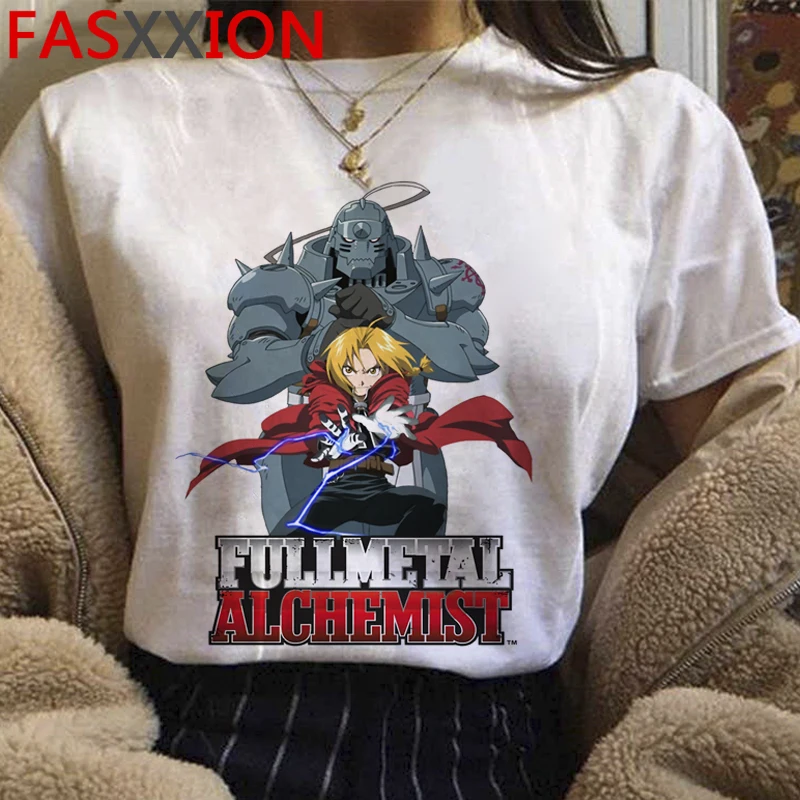 

Fullmetal Alchemist top tees men couple aesthetic vintage grunge t shirt clothes