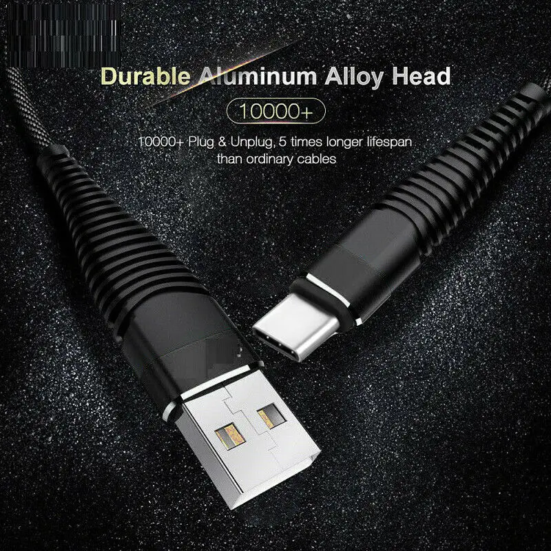 

UGI US Stock 1.5m 5Pack QC3.0 4A Fast Charging Cable Type C USB C Micro USB Cable Data Sync Mobile Phone For Samsung Xiaomi HTC