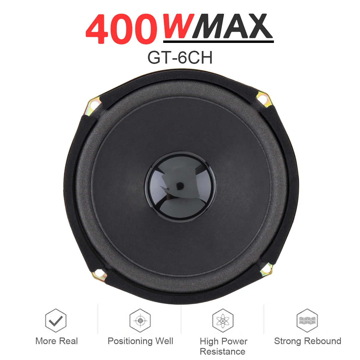 1 шт. 6 дюймов 400W универсальноедля автомобиля коаксиальные динамики дверь Авто