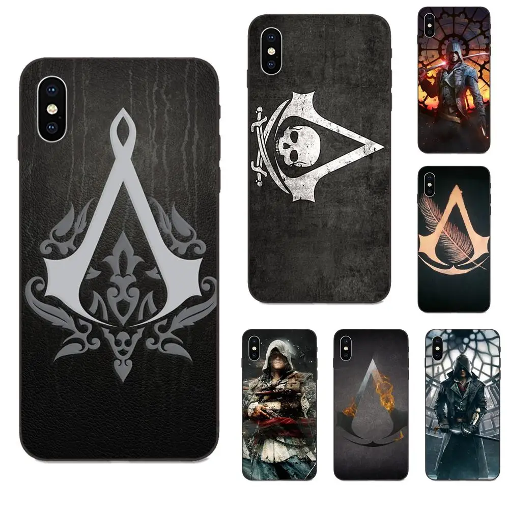 Assassins Creed игры рисунок чехол для телефона из мягкого силикона ТПУ с рисунком, черный, роскошь, для Xiaomi Redmi Note 2 3 4 4A 4X5 5A 6 6A 7 Go Plus Pro S2 Y2