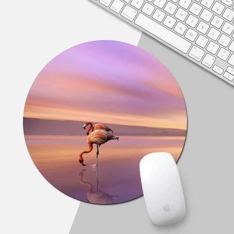 

Animal Flamingo Customized laptop Gaming Desk Table Protect Game Office Work Round Mouse Mat pad XL Non-slip Laptop Cushion