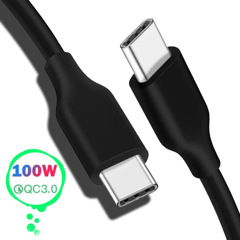 PD USB C к Type кабель для Samsung S10 Note 10 100 Вт Быстрая зарядка 5А зарядное устройство