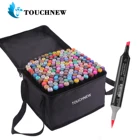 TouchNEW 12304060 80168 цветов маркеры манга маркеры для рисования ручка эскиз фетровый наконечник двойная Кисть ручка