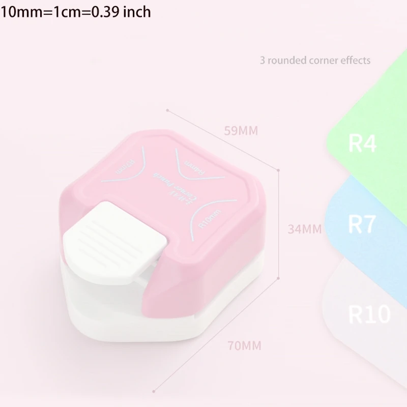 

3 in 1 3 Way Business Card Corner Rounder Card Photo Corner Trimmer Cutter ABS Film Photo Rounder 0.4mm R4 R7 R10