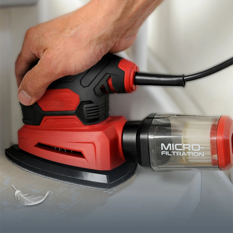 Woodworking sandpaper grinding machine small dust-free inner corner vacuum cleaner bag polishing machine furniture grinding tool