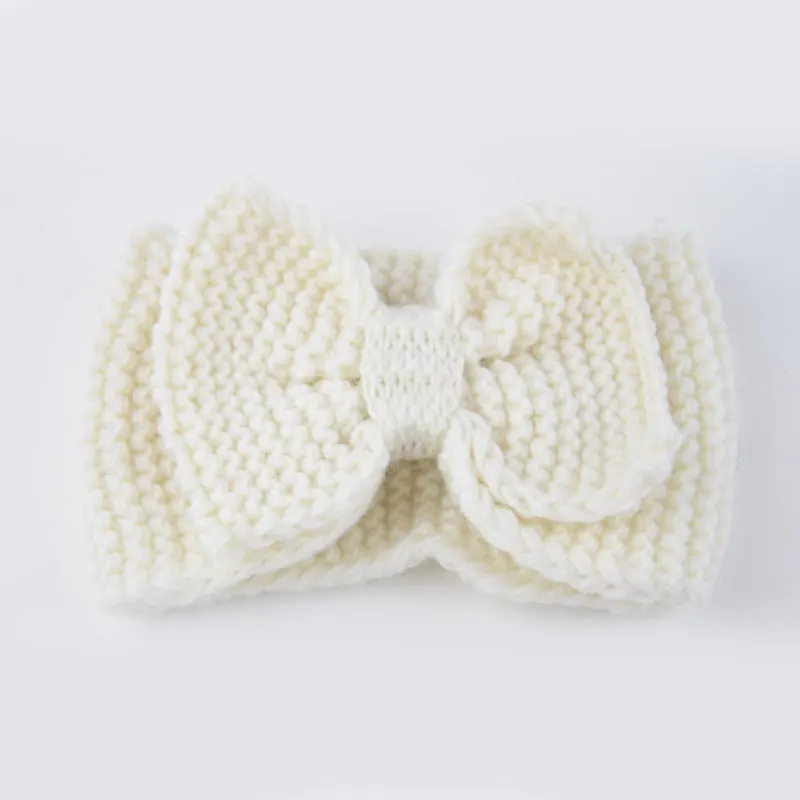 Женская вязаная повязка на голову зимние аксессуары для волос тюрбан девочек с