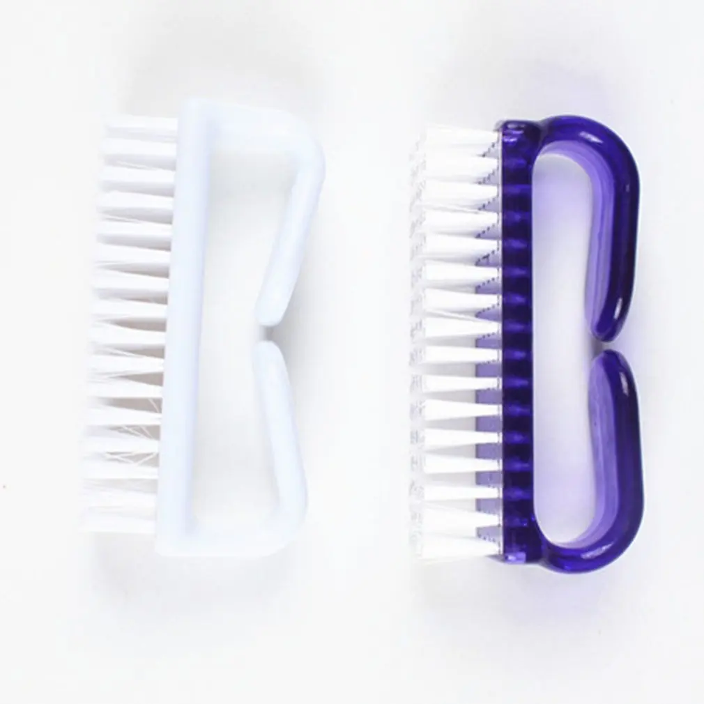 Новая ручка щетка для ногтей ручная очистки пальцев ног Очиститель педикюрные