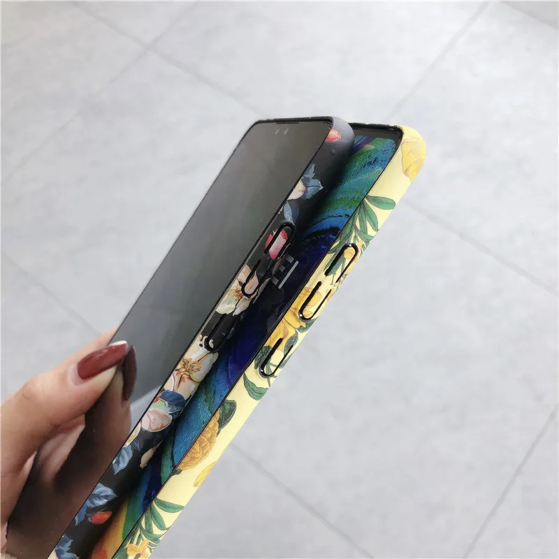 Retro Pattern Floral Flower Phone Case For Huawei Mate 30 20 Pro Lite Funda P30 P20 Hard PC Back Cover |