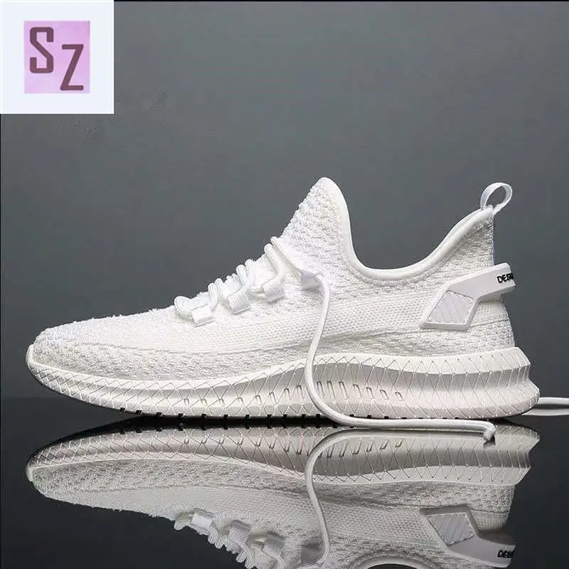 

2021 Men's Shoes Summer Casual Shoes Men's Trend All-match Sports Shoes Men's Shoes Flying Woven Breathable Mesh Shoes