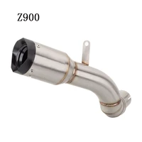 motorcycle modified muffler pipe motorcycle exhaust tip connection link tube middle mid slip on z900 pipe for z900 2017 2019